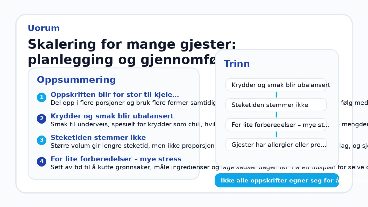Skalering for mange gjester: planlegging og gjennomføring