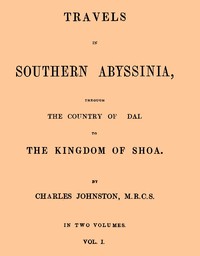 Cover of Travels in southern Abyssinia, V...
