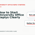 How to Start University Office Replys Clearly