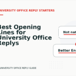 Best Opening Lines for University Office Replys