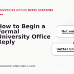 How to Begin a Formal University Office Reply