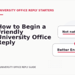 How to Begin a Friendly University Office Reply