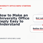 How to Make an University Office Reply Easy to Understand