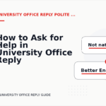 How to Ask for Help in University Office Reply English