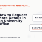 How to Request More Details in an University Office Reply