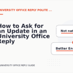 How to Ask for an Update in an University Office Reply