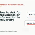 How to Ask for Documents or Information in University Office Reply English