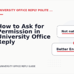 How to Ask for Permission in University Office Reply English