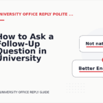 How to Ask a Follow-Up Question in University Office Reply English