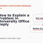 How to Explain a Problem in University Office Reply English