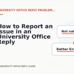 How to Report an Issue in an University Office Reply