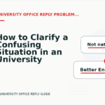 How to Clarify a Confusing Situation in an University Office Reply