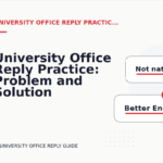 University Office Reply Practice: Problem and Solution Replies