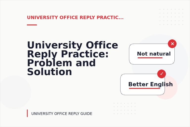University Office Reply Practice: Problem and Solution Replies University Office Reply Practice: Problem and Solution Replies