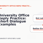 University Office Reply Practice: Short Dialogue Examples