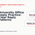 University Office Reply Practice: Clear Reply Patterns
