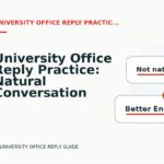 University Office Reply Practice: Natural Conversation Lines