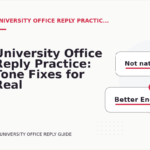 University Office Reply Practice: Tone Fixes for Real Situations