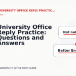 University Office Reply Practice: Questions and Answers