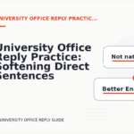 University Office Reply Practice: Softening Direct Sentences