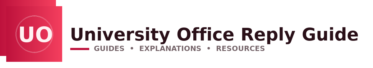 University Office Reply Guide